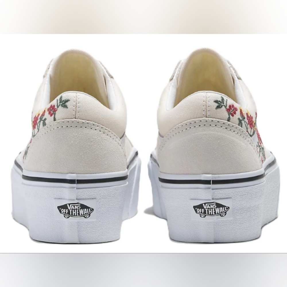Vans Old Skool Stackform 'Floral Embroidery' Sneakers Size M3.5 W5 NWT MSRP $85 - Picture 2 of 11